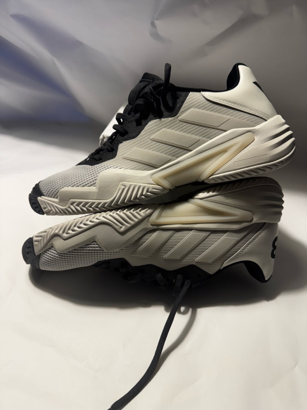 adidas Men’s Athletic Shoes White and Black Y3 Barricade